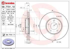 BREMBO 09773110 - DISCO DE FRENO