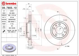 BREMBO 09780510 - DISCO DE FRENO