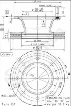 BREMBO 09792930 - DISCO IVECO EUROCARGO 150(01-04)F