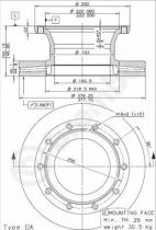 BREMBO 09795710 - DISCO MERITOR/ROR AXLE LM/LMC()