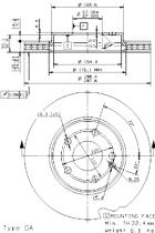 BREMBO 09868111 - DISCO DE FRENO