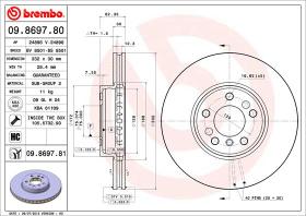 BREMBO 09869780 - DISCO DE FRENO