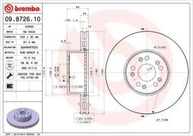 BREMBO 09872610 - DISCO DE FRENO