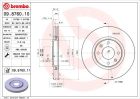 BREMBO 09876010 - DISCO DE FRENO