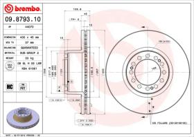 BREMBO 09879310 - DISCO SAF(SAUER ACHSEN)AXLE SK RB 9