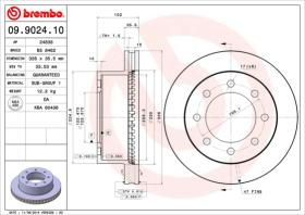 BREMBO 09902410 - DISCO DE FRENO