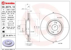 BREMBO 09907411 - DISCO DE FRENO