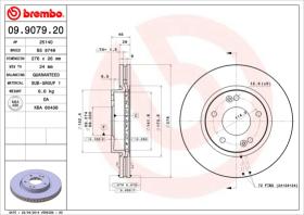 BREMBO 09907920 - DISCO DE FRENO