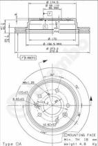 BREMBO 09912710 - DISCO DE FRENO