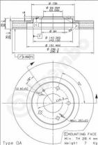 BREMBO 09912910 - DISCO DE FRENO