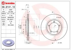 BREMBO 09914110 - DISCO DE FRENO