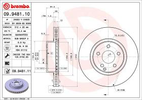 BREMBO 09948111 - DISCO DE FRENO