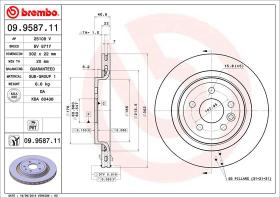 BREMBO 09958711 - DISCO DE FRENO