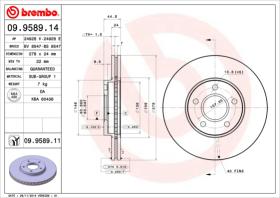 BREMBO 09958914 - DISCO DE FRENO