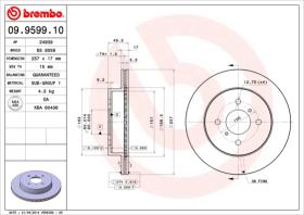 BREMBO 09959910 - DISCO DE FRENO