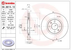 BREMBO 09961310 - DISCO DE FRENO