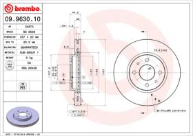 BREMBO 09963010 - DISCO DE FRENO