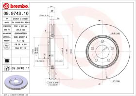 BREMBO 09974310 - DISCO DE FRENO