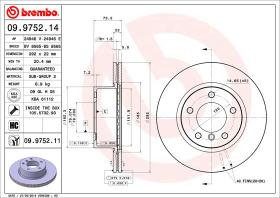 BREMBO 09975214 - DISCO DE FRENO