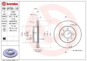 BREMBO 09975310 - DISCO DE FRENO