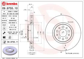 BREMBO 09975510 - DISCO DE FRENO
