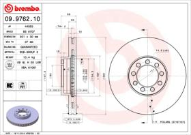 BREMBO 09976210 - DISCO IVECO DAILY III FLATBED/CHASS