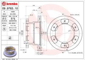 BREMBO 09976310 - DISCO IVECO DAILY III FLATBED/CHASS