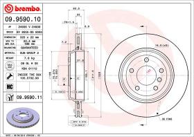 BREMBO 09959011 - DISCO DE FRENO
