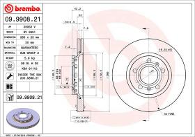 BREMBO 09990821 - DISCO DE FRENO