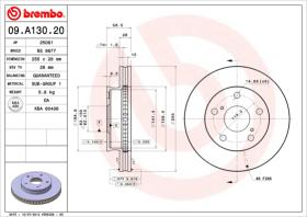 BREMBO 09A13020 - DISCO DE FRENO