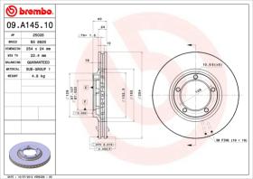 BREMBO 09A14510 - DISCO DE FRENO