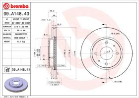 BREMBO 09A14840 - DISCO DE FRENO