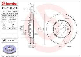 BREMBO 09A14910 - DISCO DE FRENO