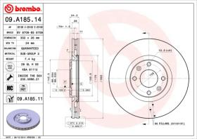 BREMBO 09A18511 - DISCO DE FRENO
