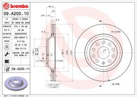 BREMBO 09A20010 - DISCO DE FRENO