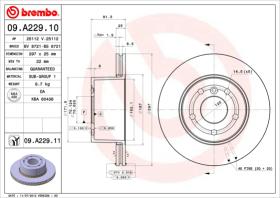 BREMBO 09A22911 - DISCO DE FRENO