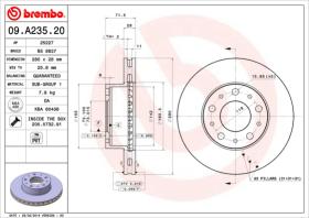 BREMBO 09A23520 - DISCO DE FRENO