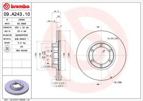 BREMBO 09A24310 - DISCO DE FRENO