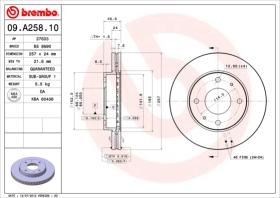 BREMBO 09A25810 - DISCO DE FRENO
