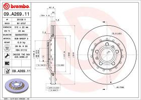 BREMBO 09A26911 - DISCO DE FRENO