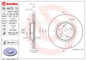 BREMBO 09A27210 - DISCO DE FRENO