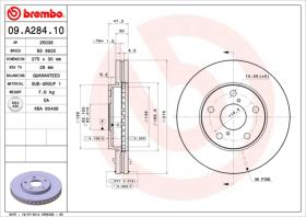 BREMBO 09A28410 - DISCO DE FRENO