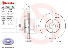 BREMBO 09A29310 - DISCO DE FRENO