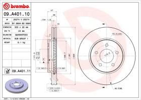 BREMBO 09A40110 - DISCO DE FRENO