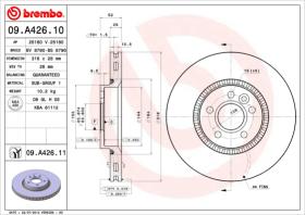 BREMBO 09A42610 - DISCO DE FRENO