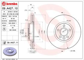 BREMBO 09A42711 - DISCO DE FRENO