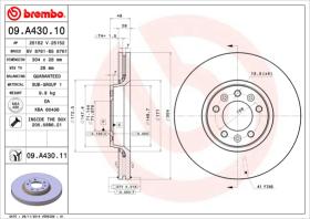BREMBO 09A43010 - DISCO DE FRENO