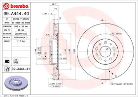 BREMBO 09A44440 - DISCO DE FRENO