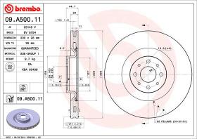 BREMBO 09A50011 - DISCO DE FRENO