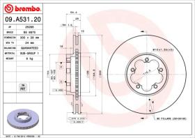 BREMBO 09A53120 - DISCO DE FRENO
